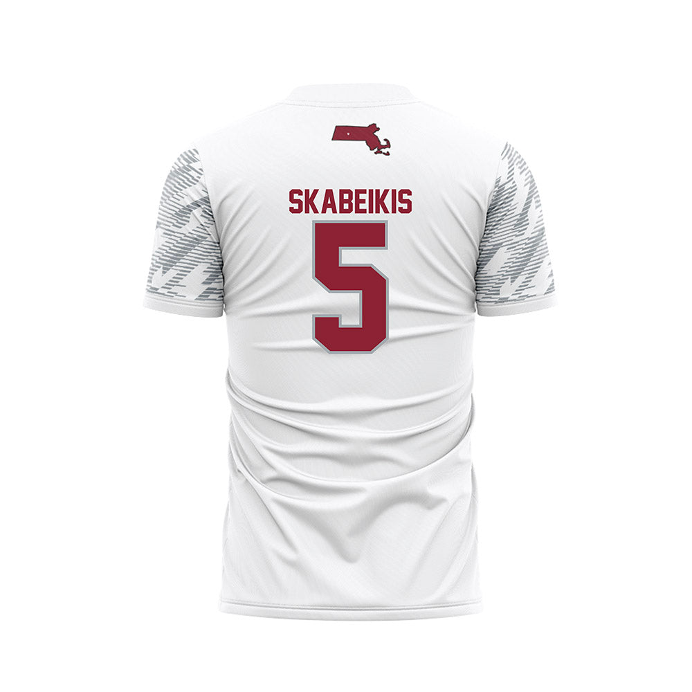 UMass - NCAA Women's Soccer : Sophie Skabeikis - White Soccer Jersey-1