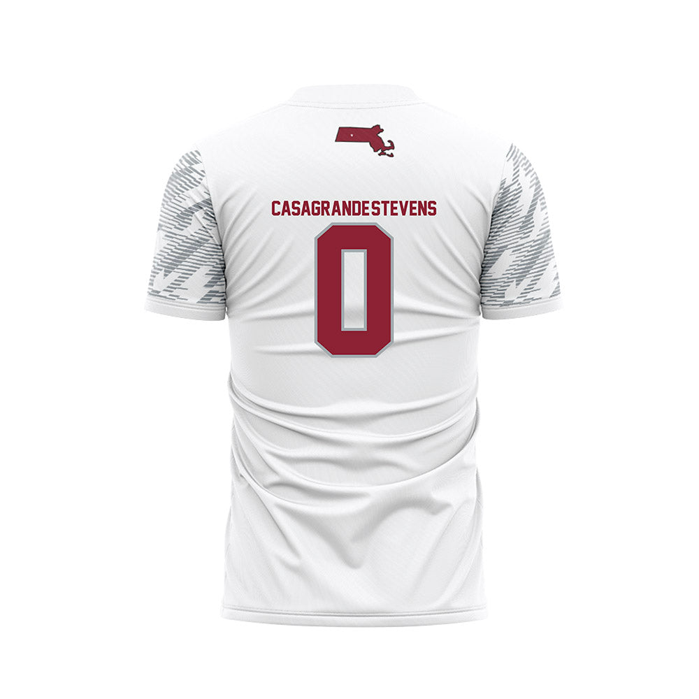 UMass - NCAA Women's Soccer : Ella Casagrande-Stevens - White Soccer Jersey-1