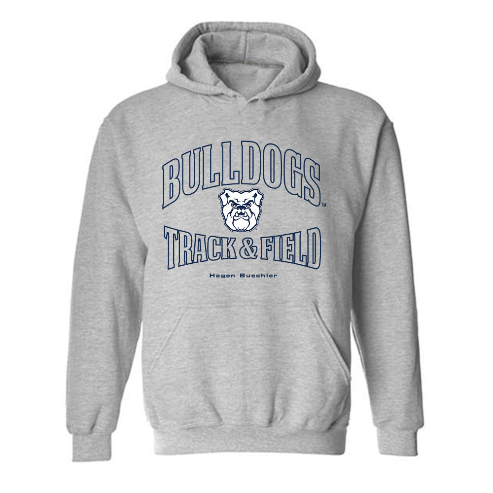 Butler - NCAA Men's Track & Field : Hagen Buechler - Classic Fashion Shersey Hooded Sweatshirt-0