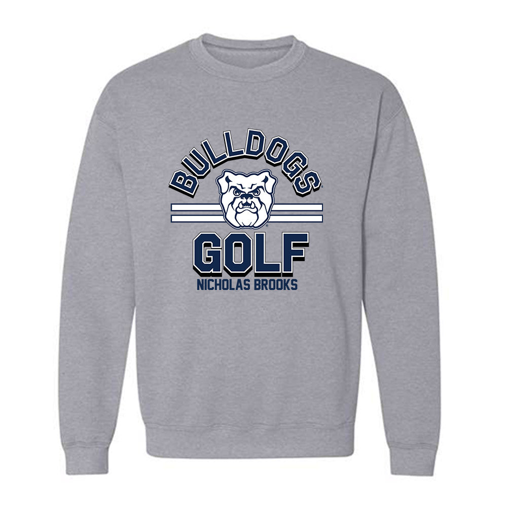 Butler - NCAA Men's Golf : Nicholas Brooks - Classic Fashion Shersey Crewneck Sweatshirt-0