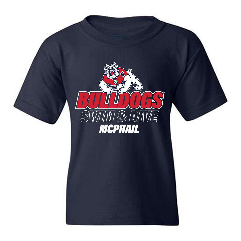 Fresno State - NCAA Women's Swimming & Diving : Presley McPhail - Classic Fashion Shersey Youth T-Shirt-0