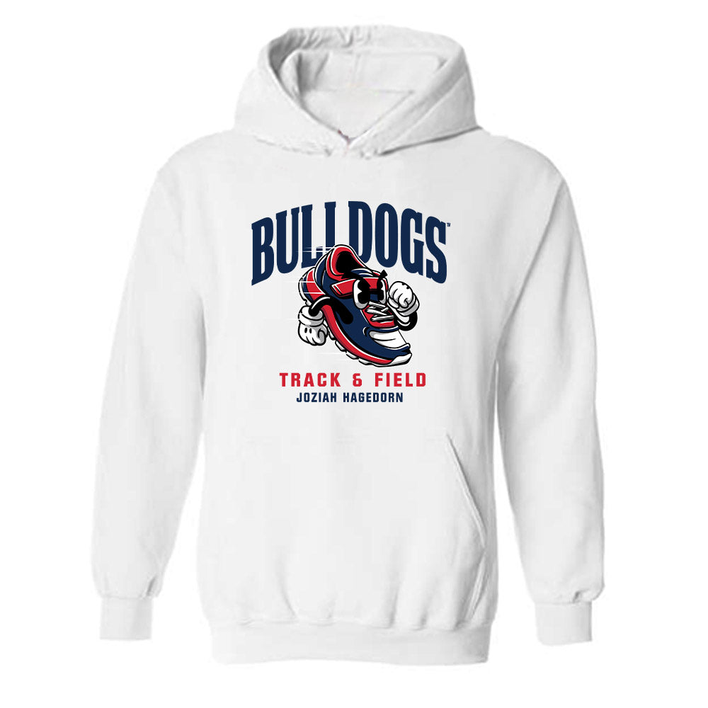 Fresno State - NCAA Men's Track & Field : Joziah Hagedorn - Fashion Shersey Hooded Sweatshirt-0