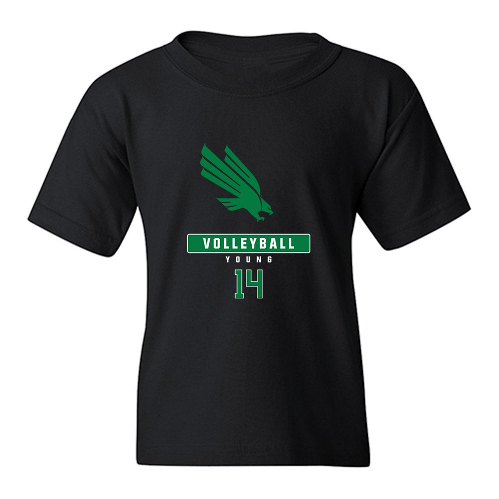 North Texas - NCAA Women's Volleyball : Alyssa Young - Classic Fashion Youth T-Shirt-0