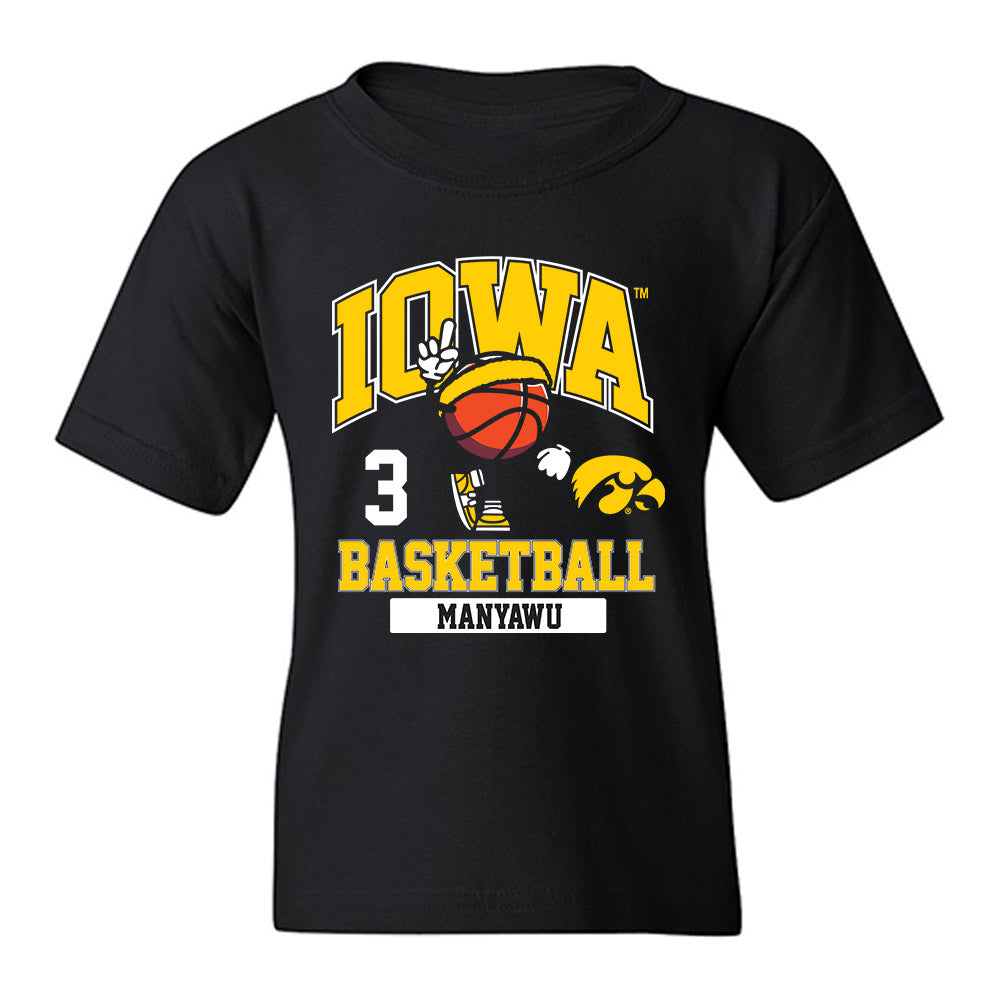 Iowa - NCAA Men's Basketball : Cam Manyawu - Classic Fashion Shersey Youth T-Shirt-0