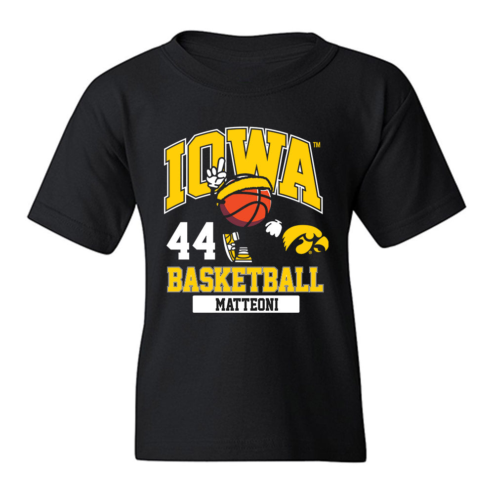 Iowa - NCAA Men's Basketball : Joey Matteoni - Classic Fashion Shersey Youth T-Shirt-0