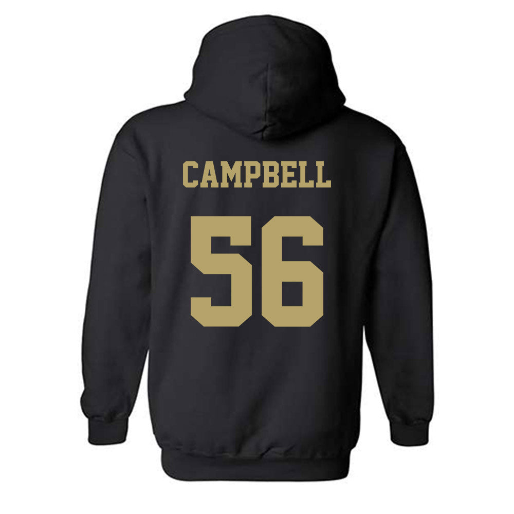 JMU - NCAA Football : JaKobe Campbell - Fashion Shersey Hooded Sweatshirt-1