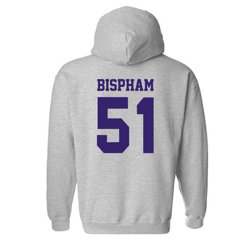 JMU - NCAA Football : Christopher Bispham - Classic Shersey Hooded Sweatshirt-1