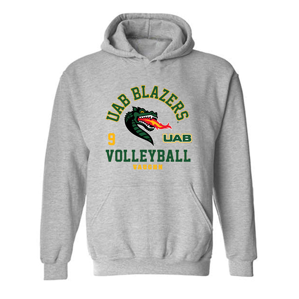 UAB - NCAA Women's Volleyball : Kennedy Vaughn - Classic Fashion Shersey Hooded Sweatshirt-0