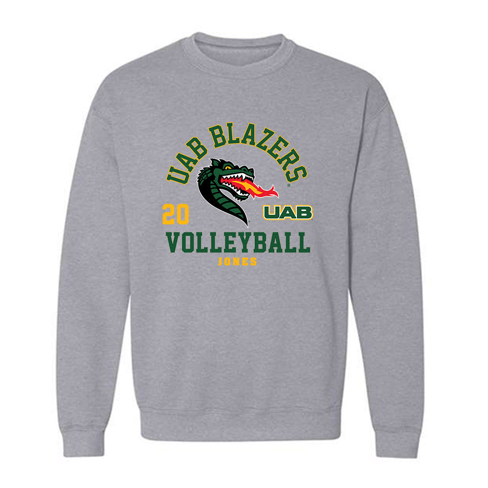 UAB - NCAA Women's Volleyball : Kennedy Jones - Classic Fashion Shersey Crewneck Sweatshirt-0