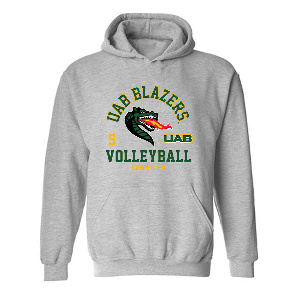 UAB - NCAA Women's Volleyball : Meg Jarrett - Classic Fashion Shersey Hooded Sweatshirt-0