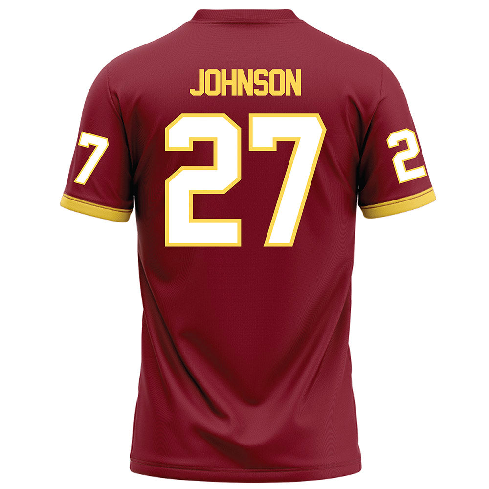 NSU - NCAA Football : Kale Johnson - Maroon Football Jersey-1