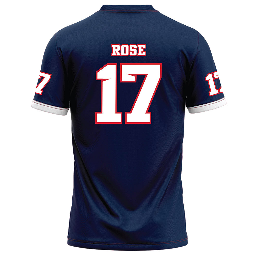 Fresno State - NCAA Football : Deagan Rose - Blue Football Jersey-1