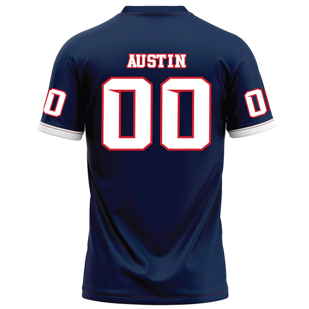 Fresno State - NCAA Football : Sylas Austin - Blue Football Jersey-1