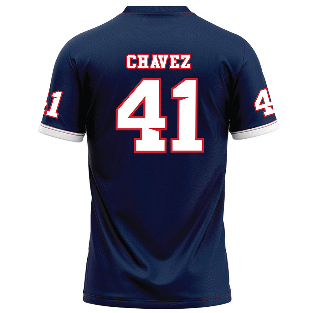 Fresno State - NCAA Football : Andrew Chavez - Blue Football Jersey-1