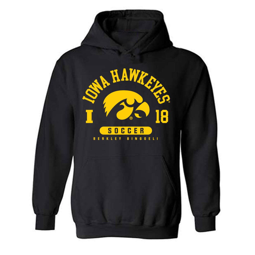 Iowa - NCAA Women's Soccer : Berkley Binggeli - Classic Fashion Shersey Hooded Sweatshirt-0
