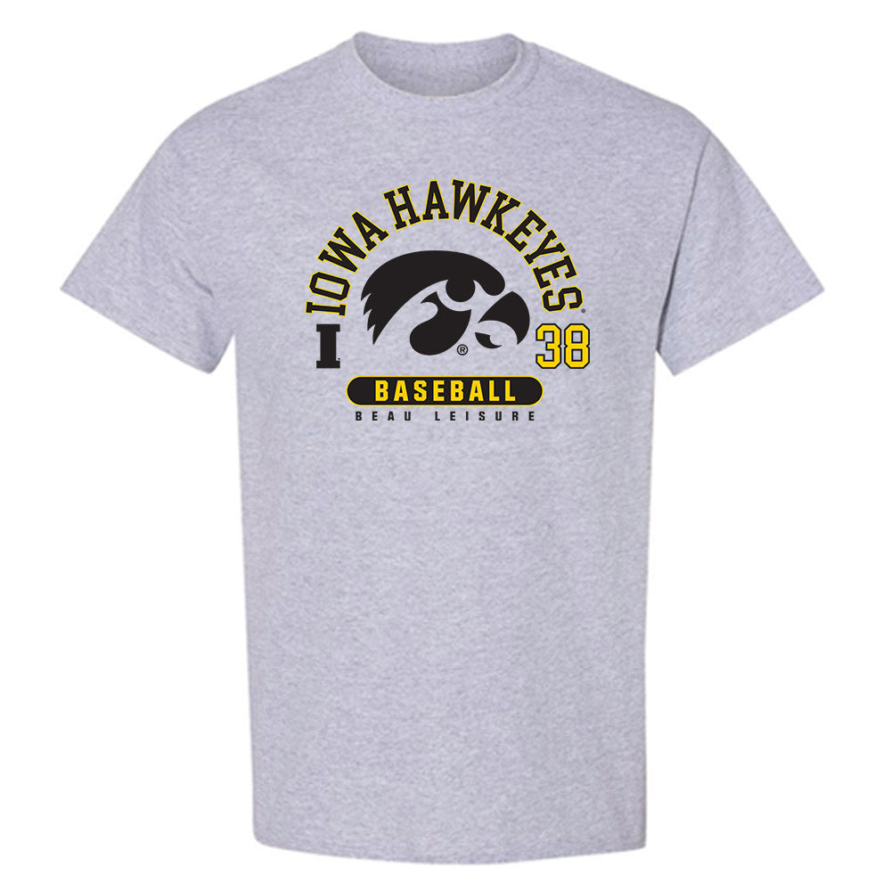 Iowa - NCAA Baseball : Beau Leisure - T-Shirt-0