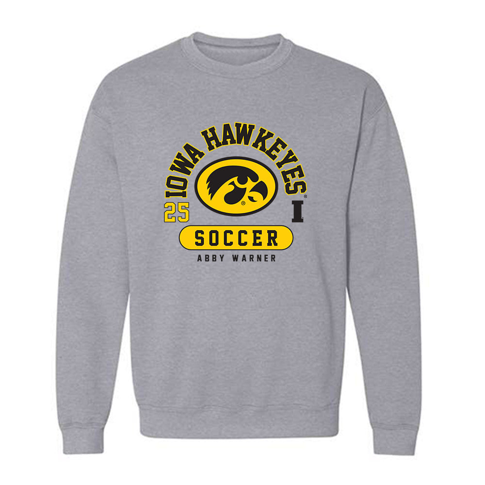 Iowa - NCAA Women's Soccer : Abby Warner - Crewneck Sweatshirt-0