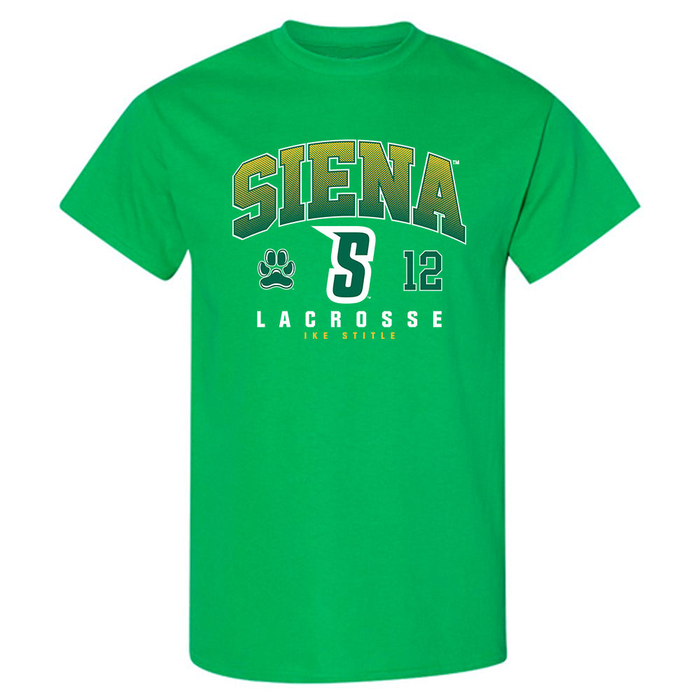 Siena - NCAA Men's Lacrosse : Ike Stitle - Classic Fashion Shersey T-Shirt-0