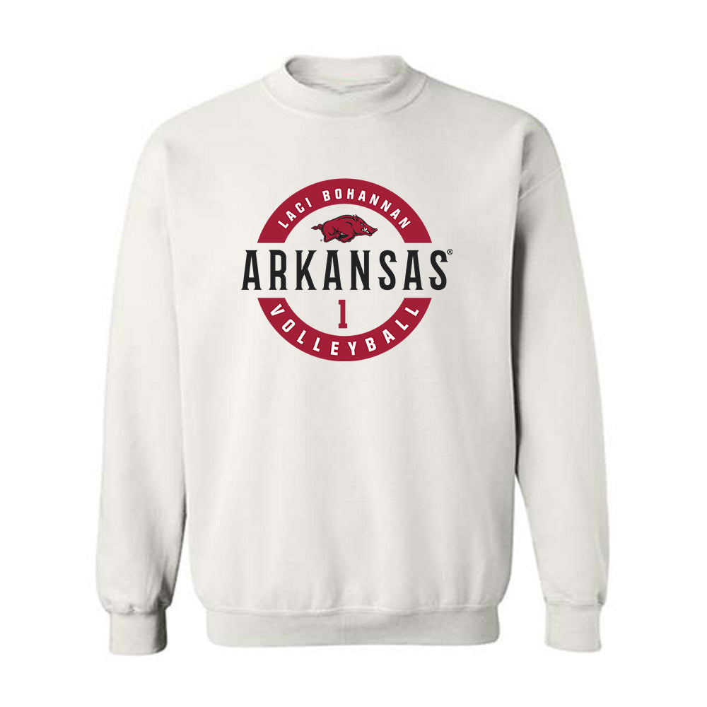 Arkansas - NCAA Women's Volleyball : Laci Bohannan - Classic Fashion Shersey Crewneck Sweatshirt-0