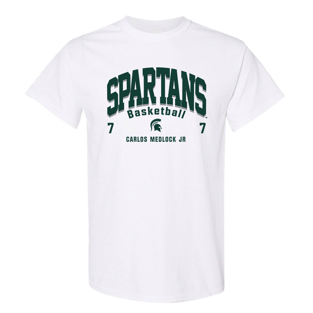Michigan State - NCAA Men's Basketball : Carlos Medlock jr - Classic Fashion Shersey T-Shirt-0