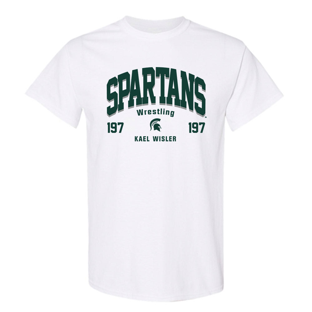 Michigan State - NCAA Wrestling : Kael Wisler - Classic Fashion Shersey T-Shirt-0