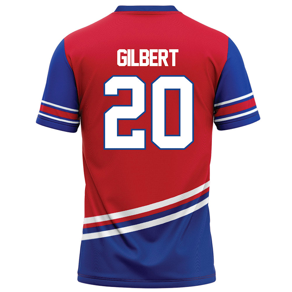 SMU - NCAA Football : Deuce Gilbert - Red Football Jersey-1