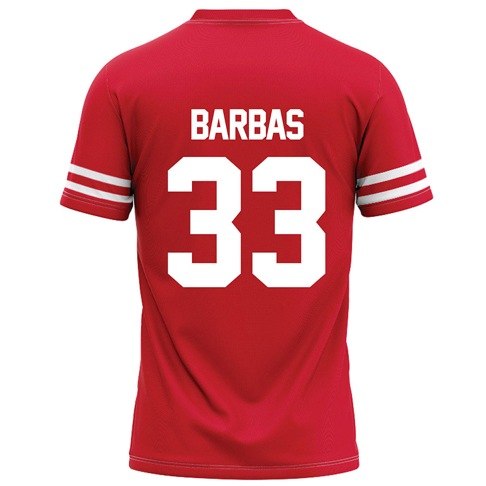 Houston - NCAA Football : Johnsley Barbas - Red Football Jersey-1