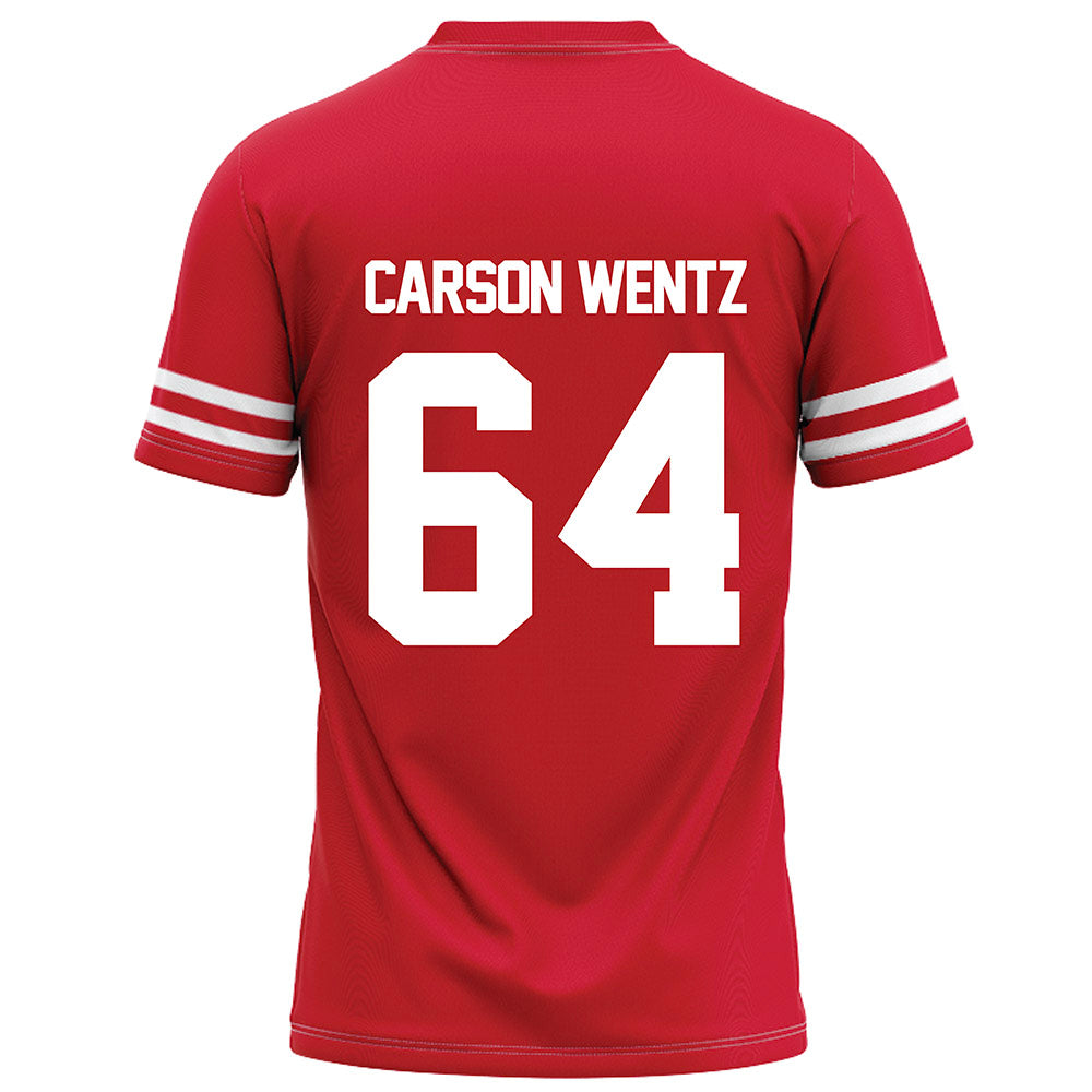 Houston - NCAA Football : Jackson Carson Wentz - Red Football Jersey-1