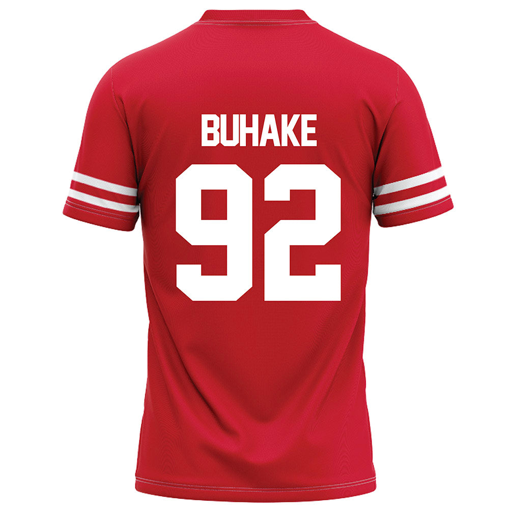 Houston - NCAA Football : Travis Buhake - Red Football Jersey-1