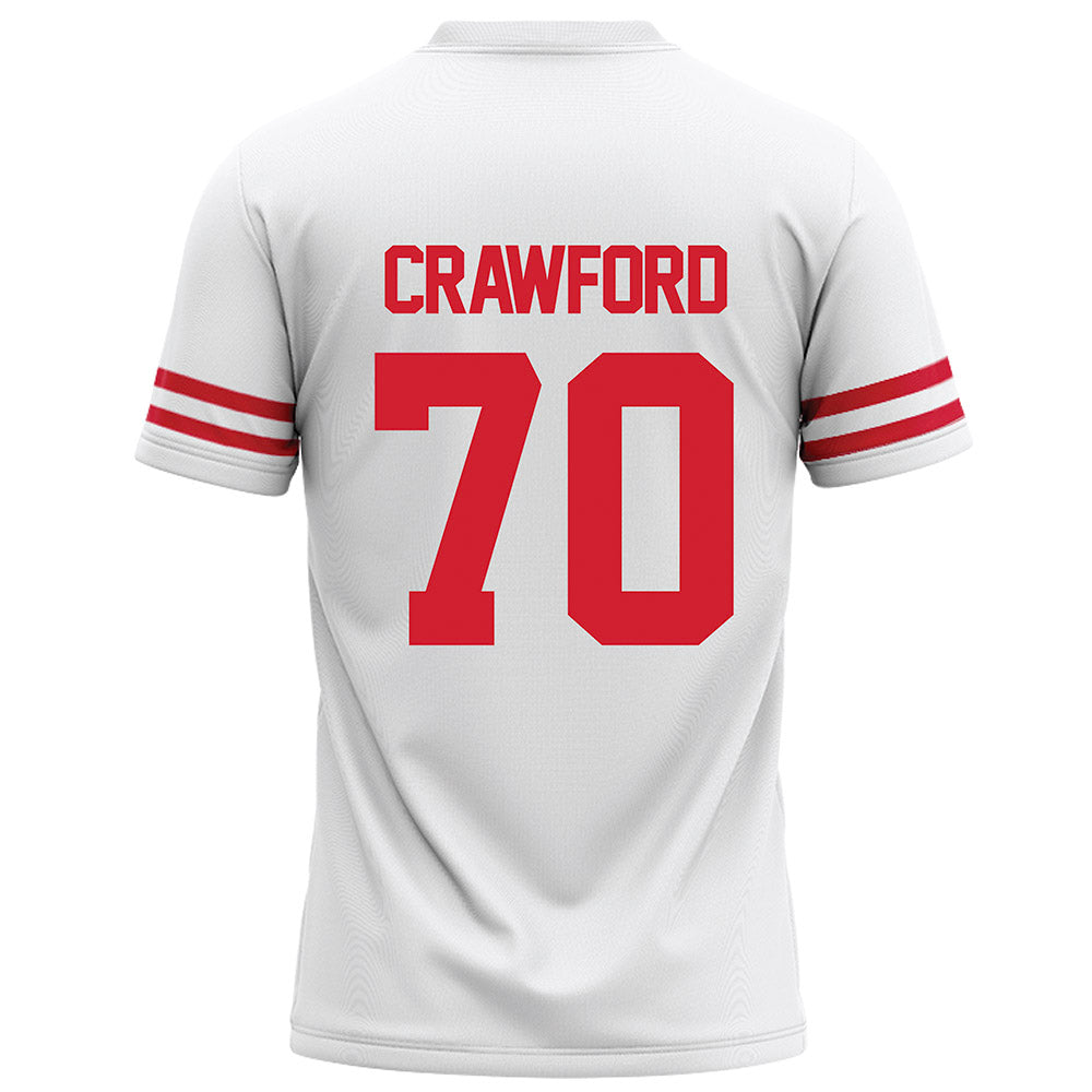 Houston - NCAA Football : Larry Crawford - White Football Jersey-1