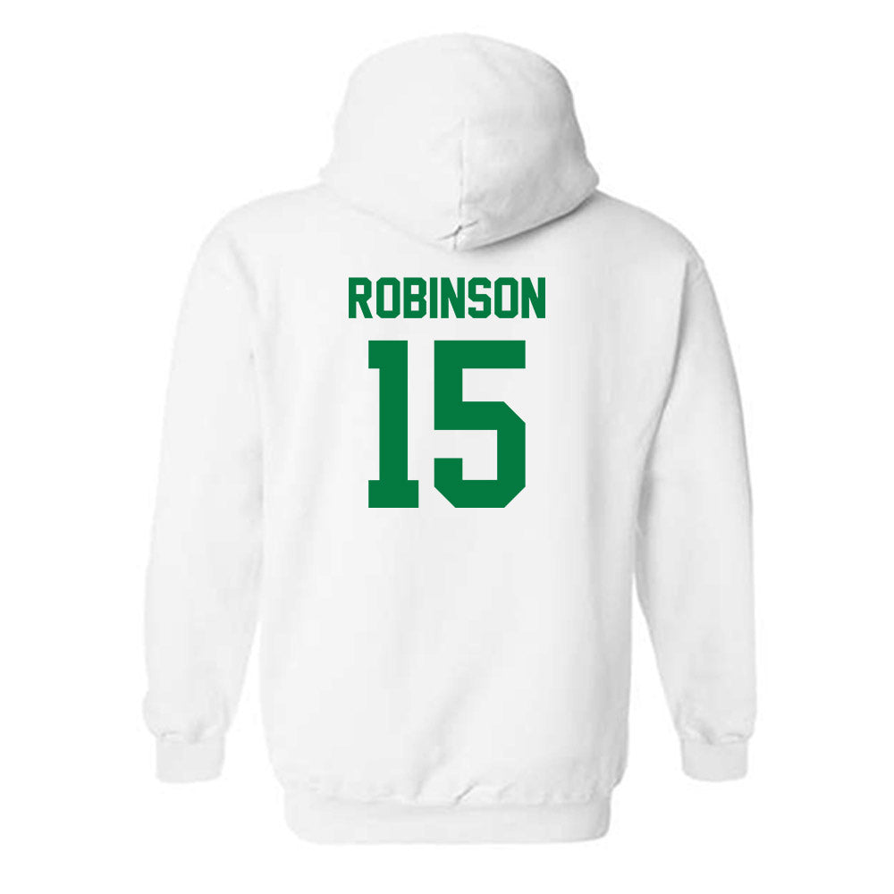 North Texas - NCAA Men's Basketball : Reece Robinson - Classic Shersey Hooded Sweatshirt-1