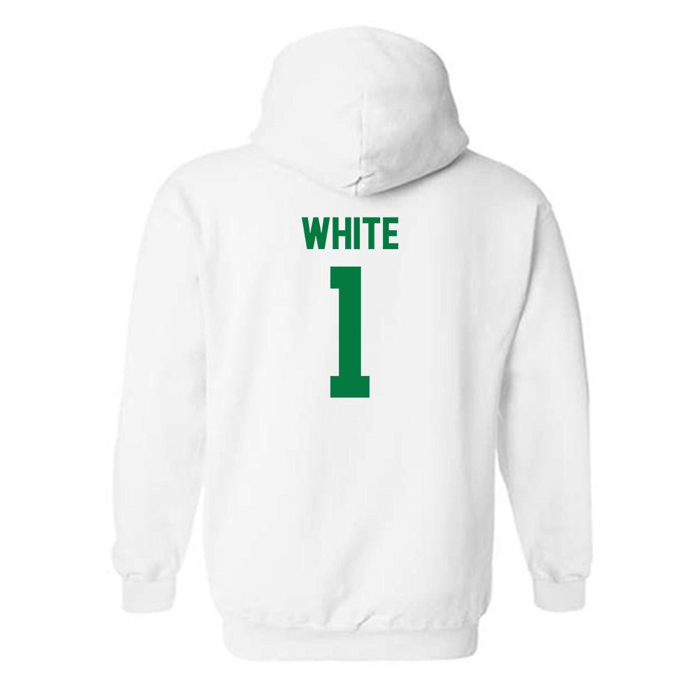 North Texas - NCAA Football : Jahiem White - Classic Shersey Hooded Sweatshirt-1