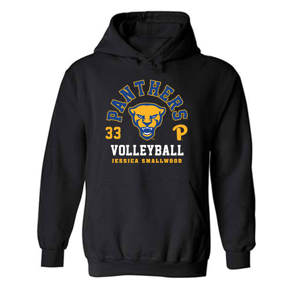 Pittsburgh - NCAA Women's Volleyball : Jessica Smallwood - Fashion Shersey Hooded Sweatshirt-0