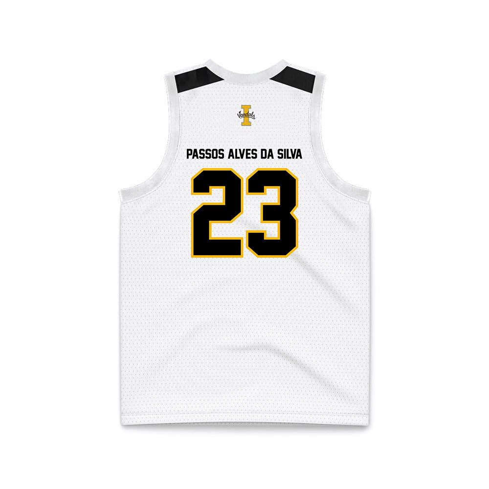 Idaho - NCAA Women's Basketball : Ana Beatriz Passos Alves da Silva - White Basketball Jersey-1