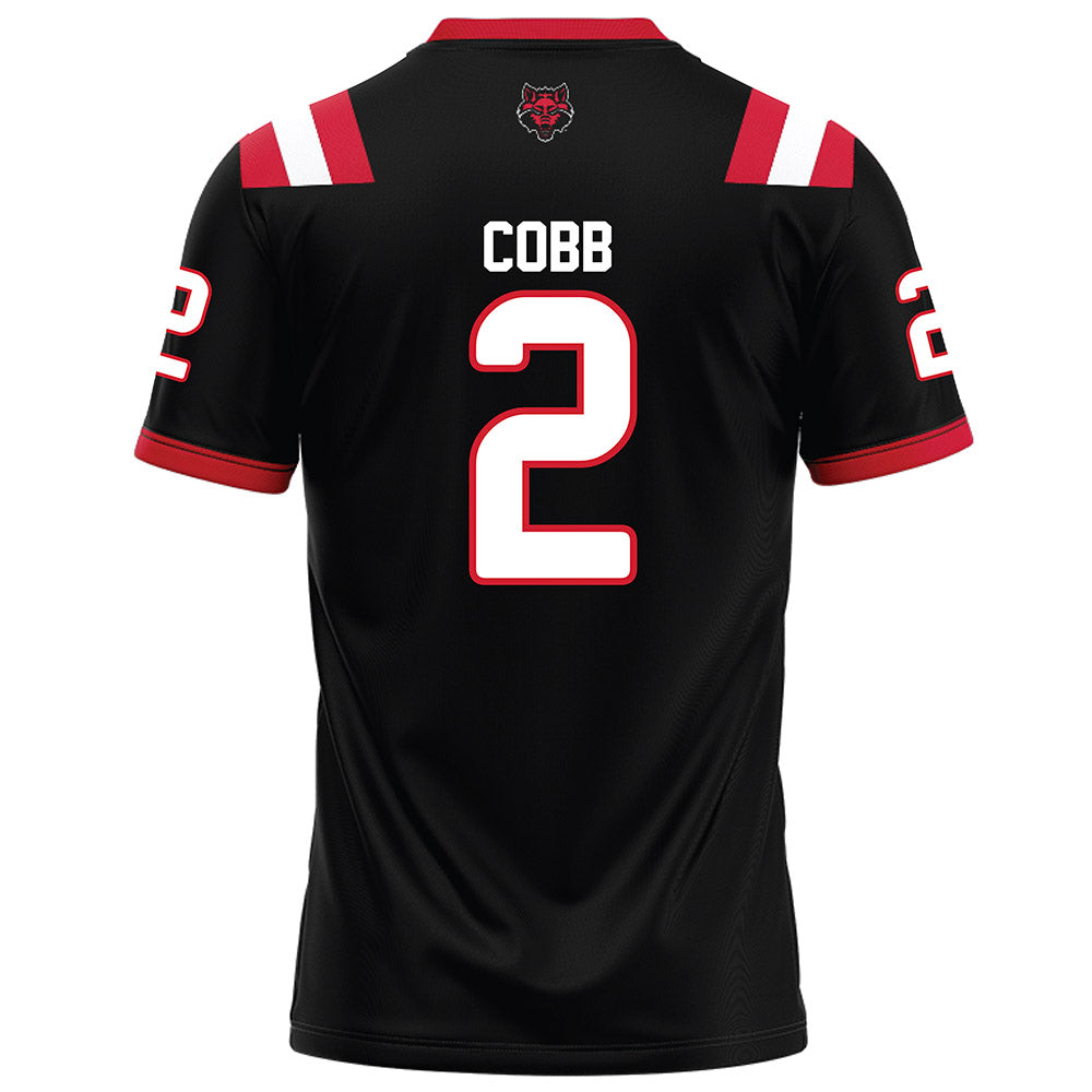 Arkansas State - NCAA Football : Chauncy Cobb - Black Football Jersey-1
