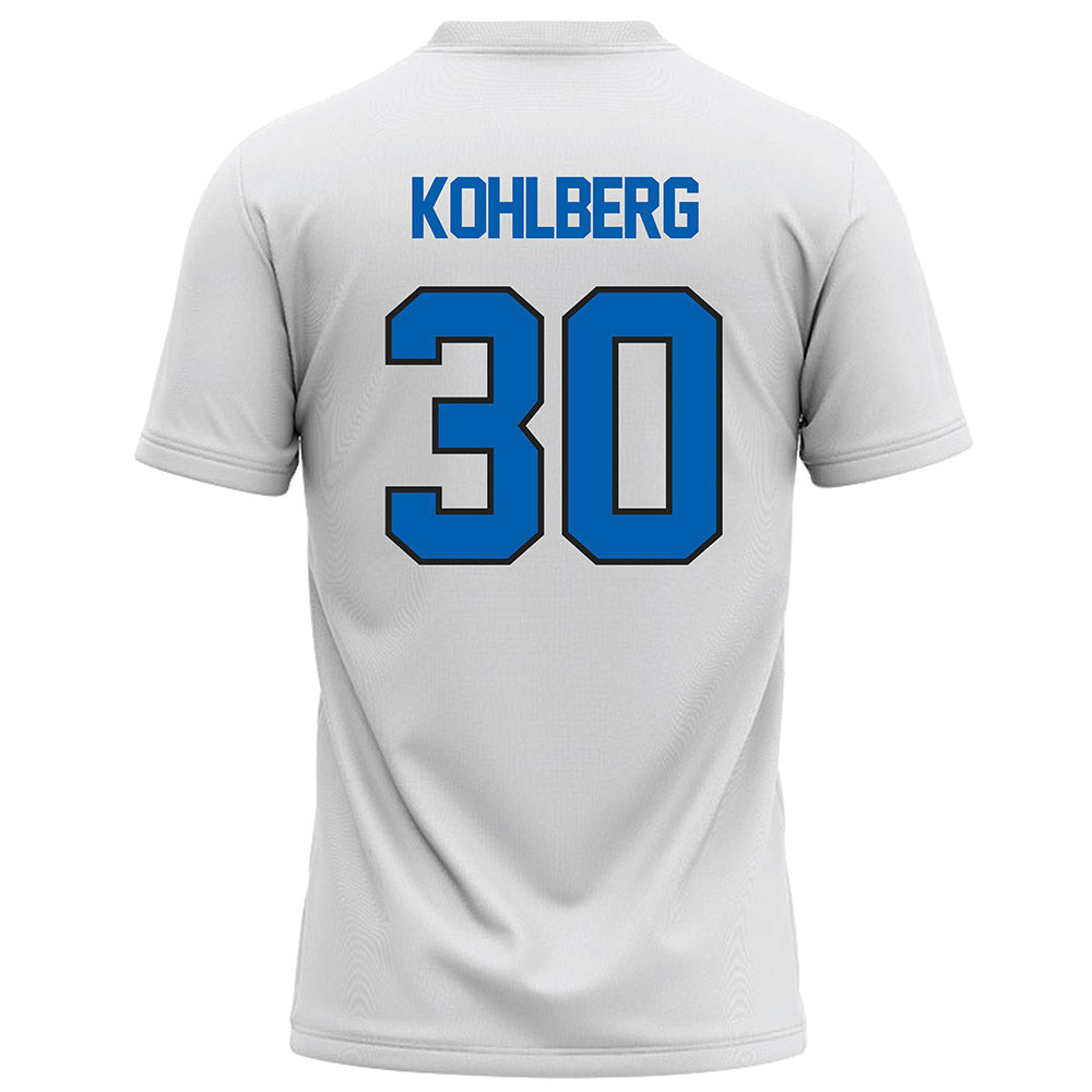 UNC Asheville - NCAA Men's Soccer : Andrew Kohlberg - White Soccer Jersey-1
