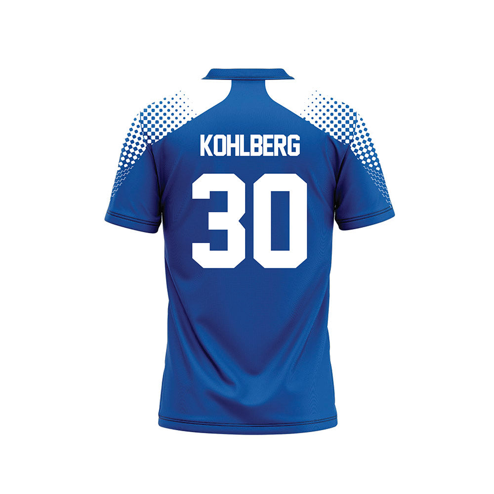 UNC Asheville - NCAA Men's Soccer : Andrew Kohlberg - Royal Soccer Jersey-1