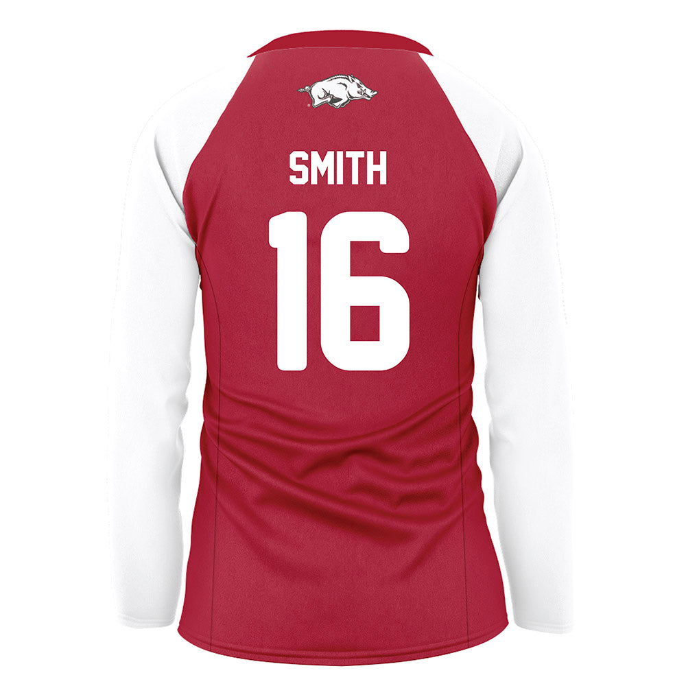 Arkansas - NCAA Women's Volleyball : Layla Smith - Red Volleyball Jersey-1