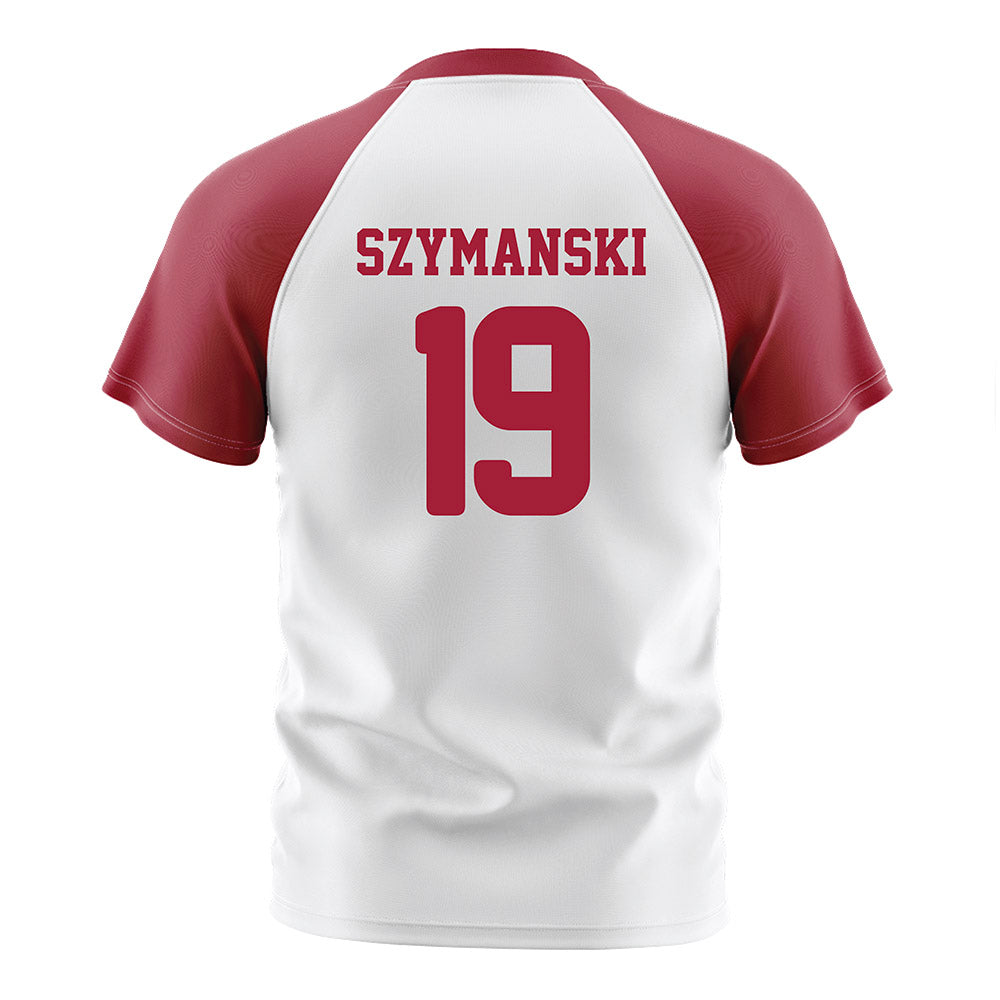 Arkansas - NCAA Women's Soccer : Paige Szymanski - White Soccer Jersey-1