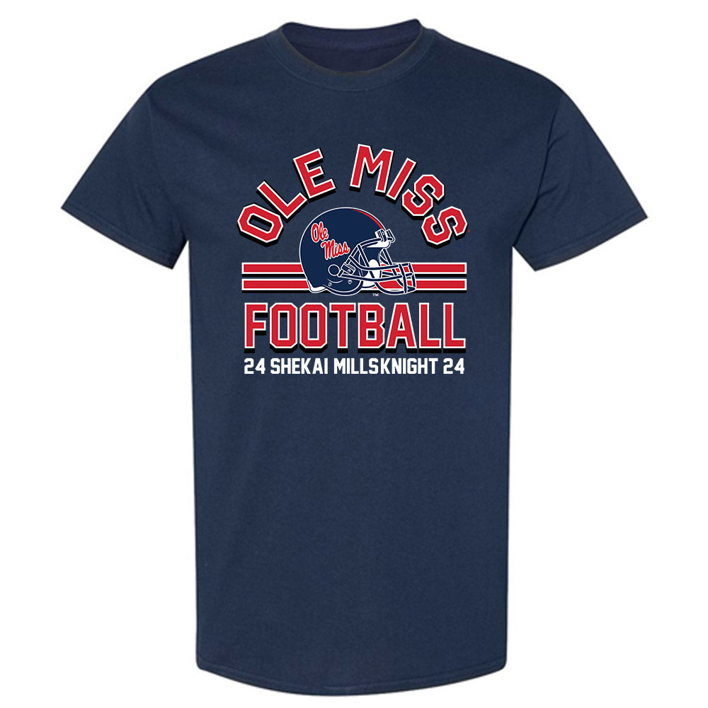 Ole Miss - NCAA Football : Shekai Mills-Knight - Classic Fashion Shersey T-Shirt-0