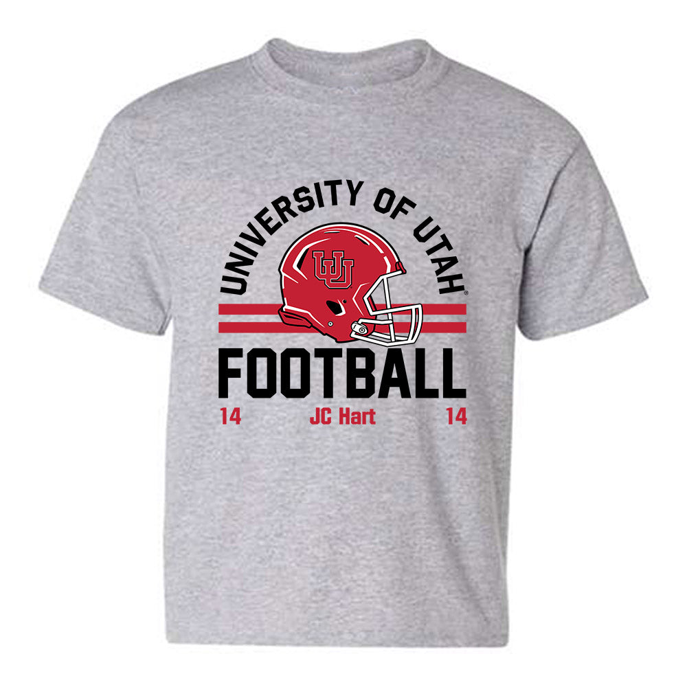 Utah - NCAA Football : JC Hart - Classic Fashion Shersey Youth T-Shirt-0