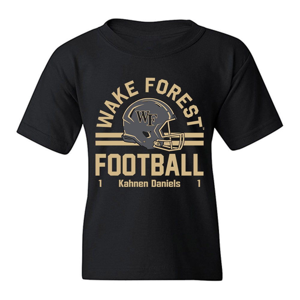 Wake Forest - NCAA Football : Kahnen Daniels - Classic Fashion Shersey Youth T-Shirt-0