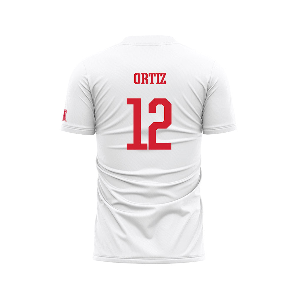 Houston - NCAA Women's Soccer : Nadia Ortiz - White Soccer Jersey-1