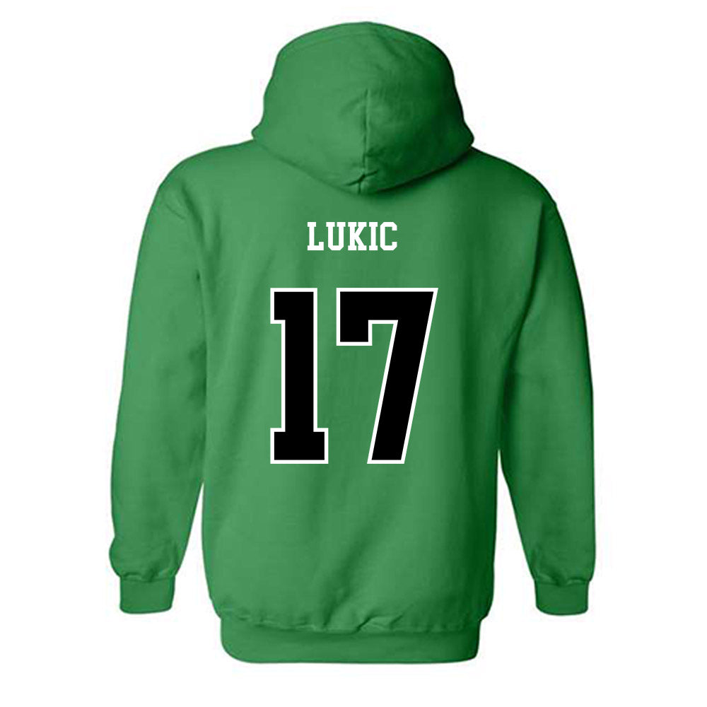 Marshall - NCAA Men's Soccer : Luka Lukic - Generic Shersey Hooded Sweatshirt-1