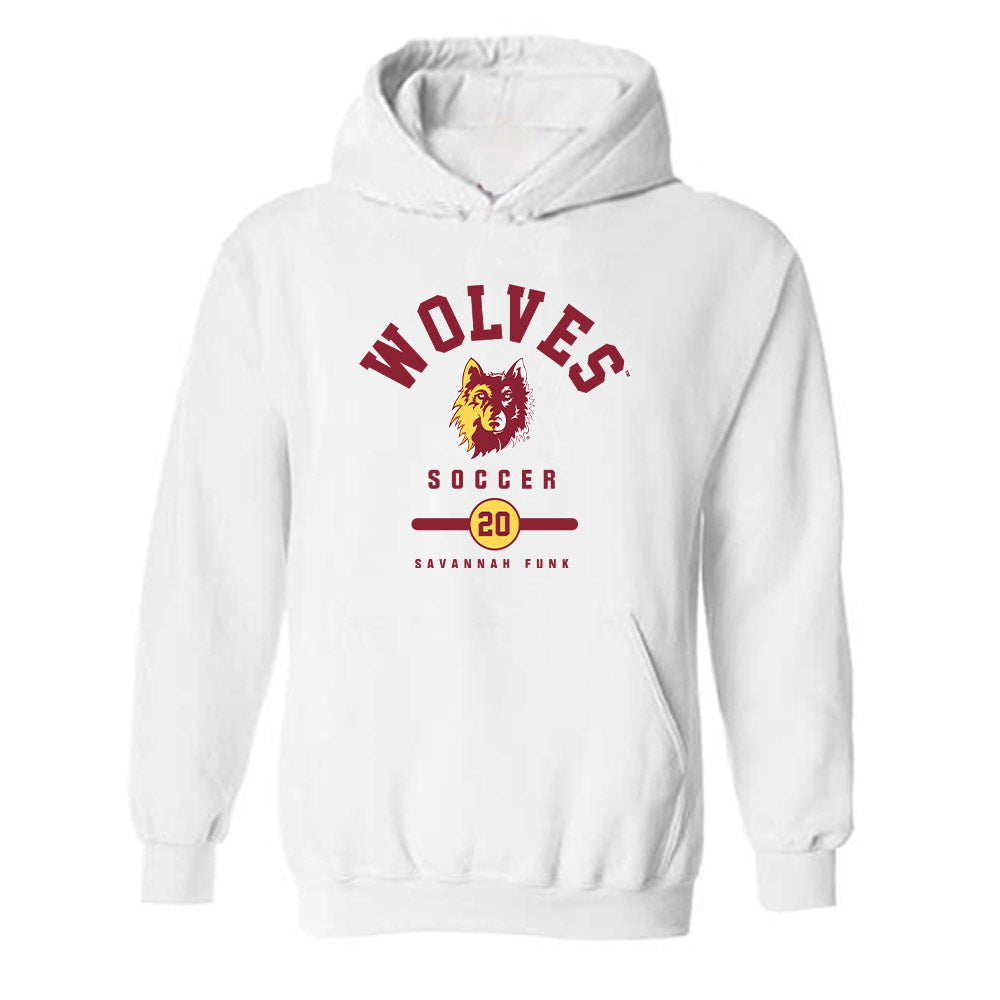 NSU - NCAA Women's Soccer : Savannah Funk - Classic Fashion Shersey Hooded Sweatshirt-0