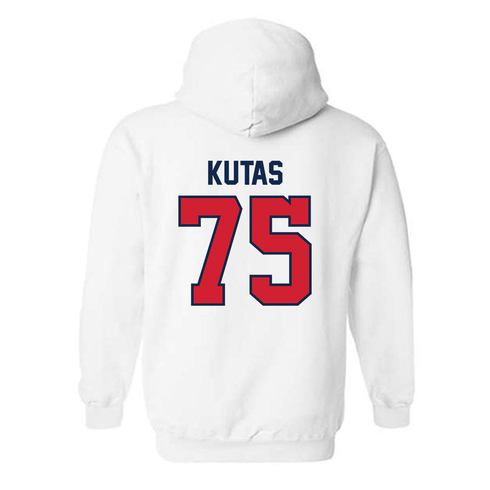 Ole Miss - NCAA Football : Patrick Kutas - Replica Shersey Hooded Sweatshirt-1
