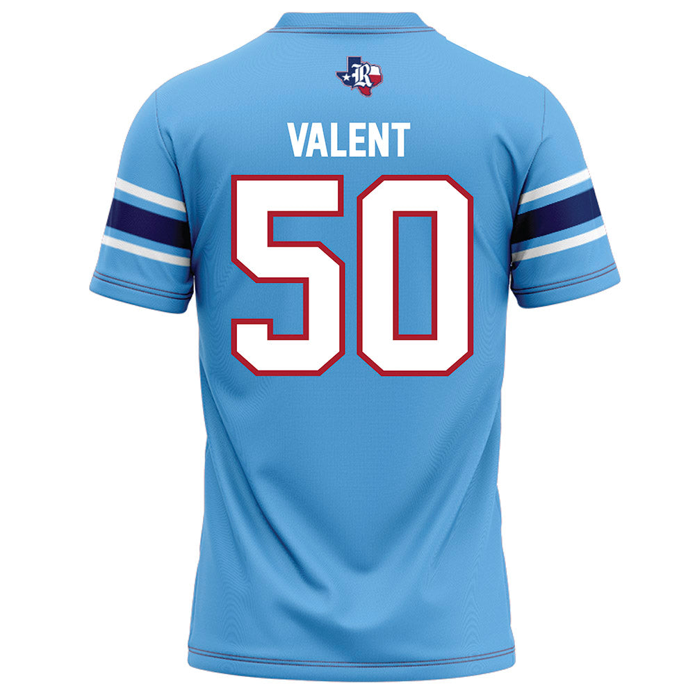 Rice - NCAA Football : Patrick Valent - Light Blue Football Jersey-1