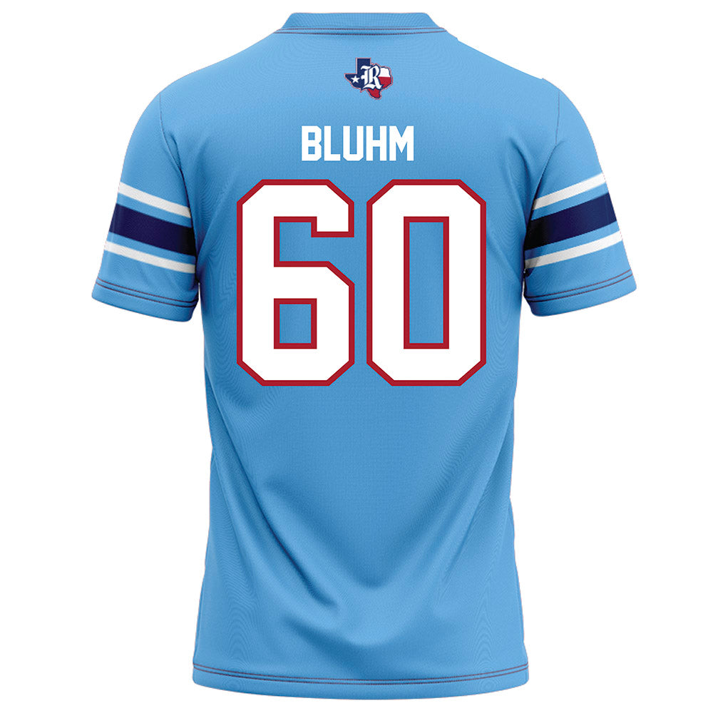 Rice - NCAA Football : Leo Bluhm - Light Blue Football Jersey-1
