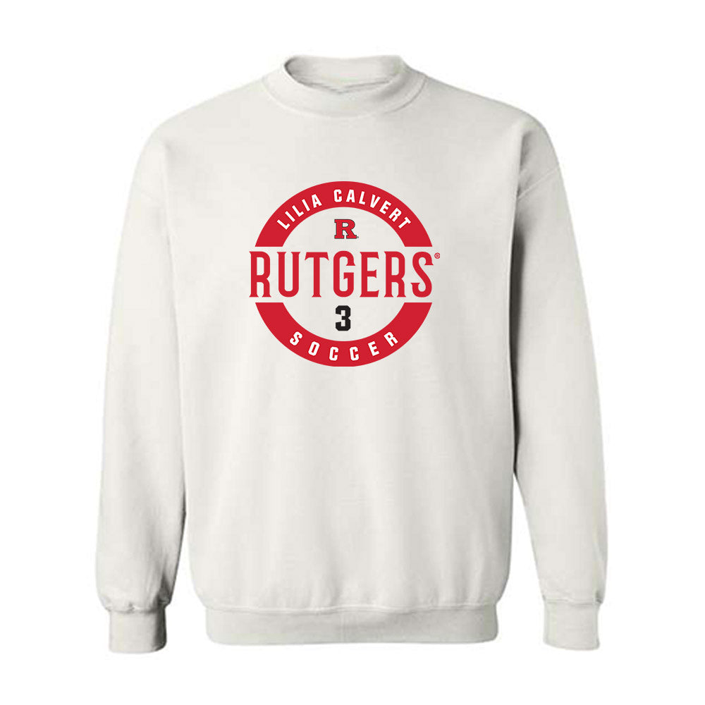 Rutgers - NCAA Women's Soccer : Lilia Calvert - Classic Fashion Shersey Crewneck Sweatshirt-0