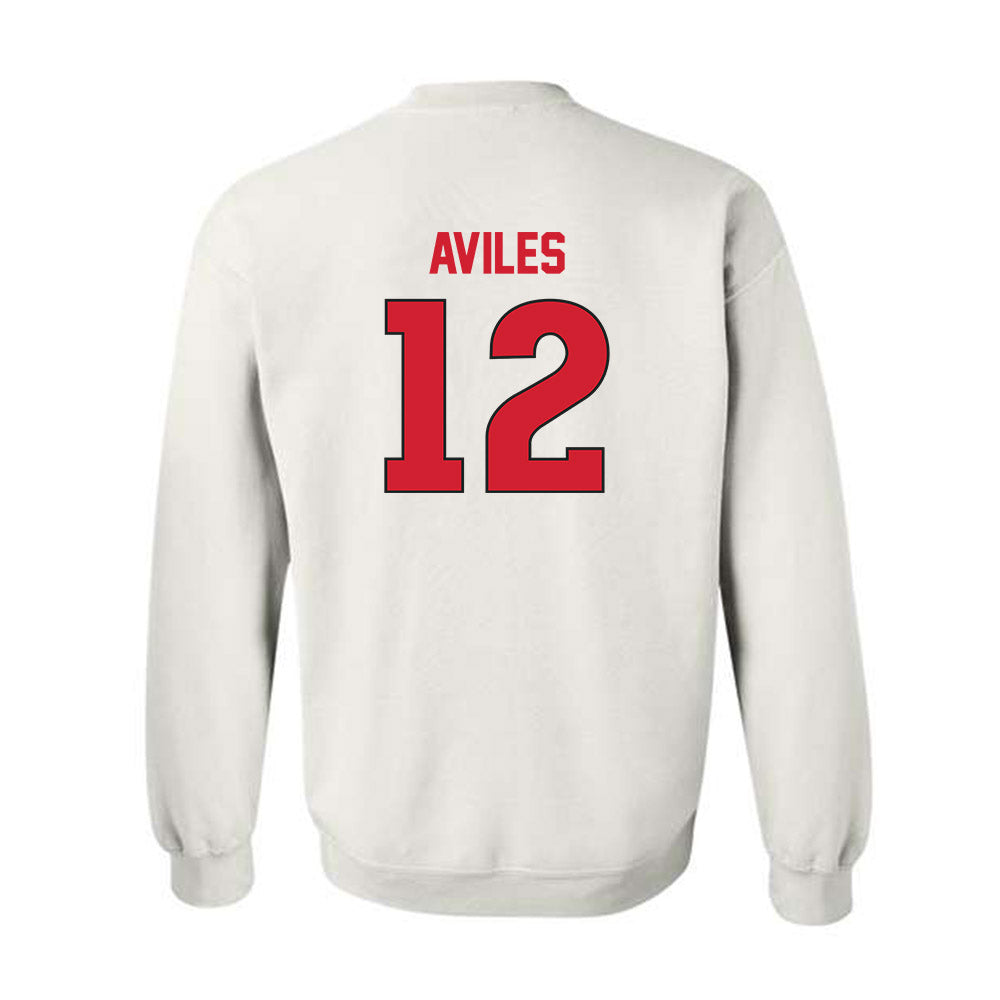 Rutgers - NCAA Men's Soccer : Lenny Aviles - Replica Shersey Crewneck Sweatshirt-1